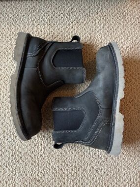 Buffalino Kelsey MemorySole Women’s Slip-On Chelsea Work Boots. Size 7.5M